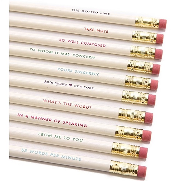 kate spade Accessories - Kate Spade New York NWOT What’s the Word Pencils